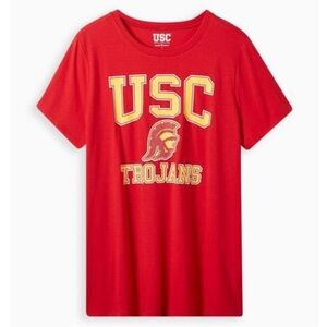 TORRID NWT USC TROJANS CLASSIC FIT COTTON CREW NECK TEE